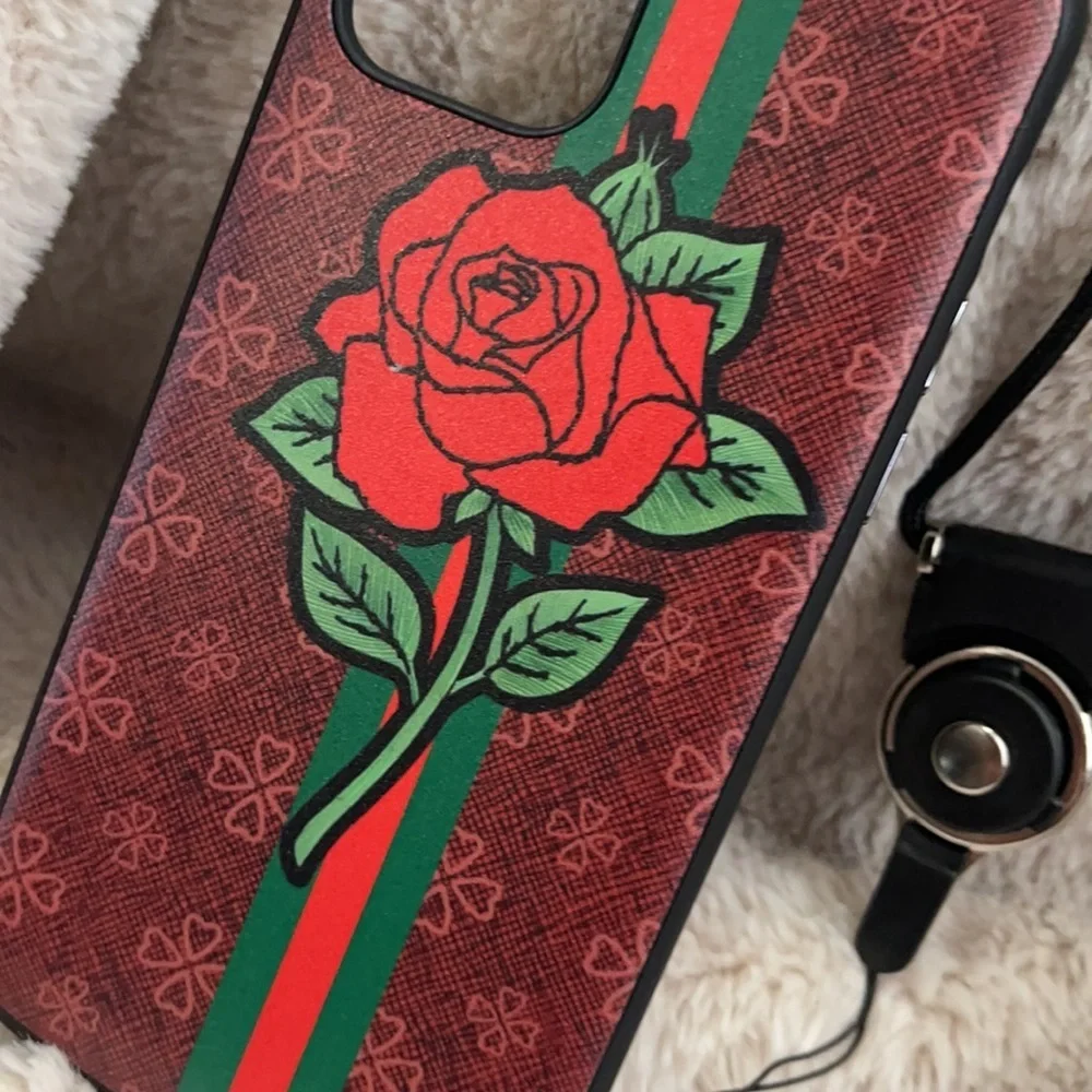 New Rose design phone case for iPhone 12